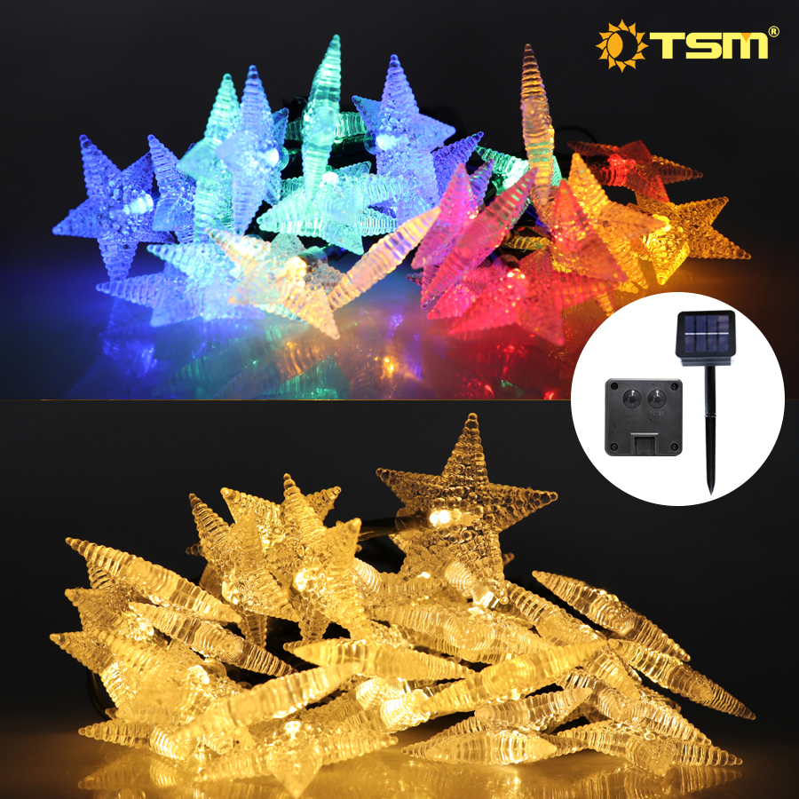 ไฟประดับ ไฟตกแต่ง โซล่าเซลล์ 30LED 8โหมด ยาว 6.5-10 เมตร กันน้ำ ไฟแต่งสวน ใช้พลังงานแสงอาทิตย์