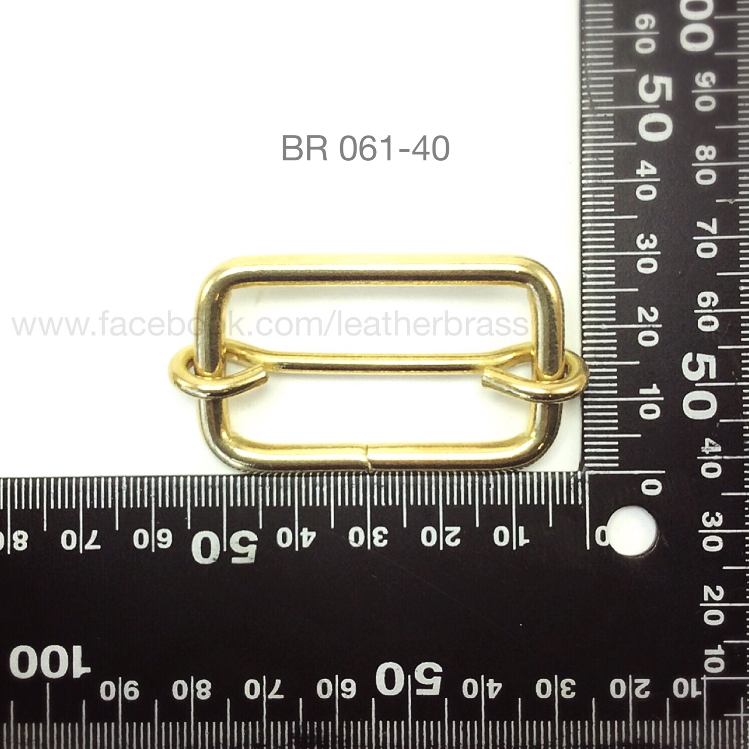 BR061 อะไหล่ปรับสายกระเป๋า อะไหล่ทองเหลืองแท้ อุปกรณ์งานหนัง leatherbrass **ราคาต่อชิ้น**