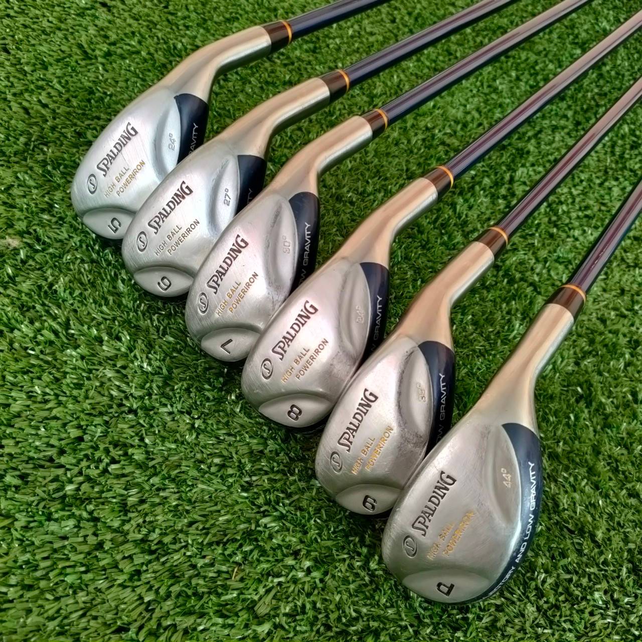 ชุดเหล็ก SPALDING HIGH BALL POWERIRON มีเหล็ก 5-9 เเละ PW ก้าน SPALDING \ FLEX R