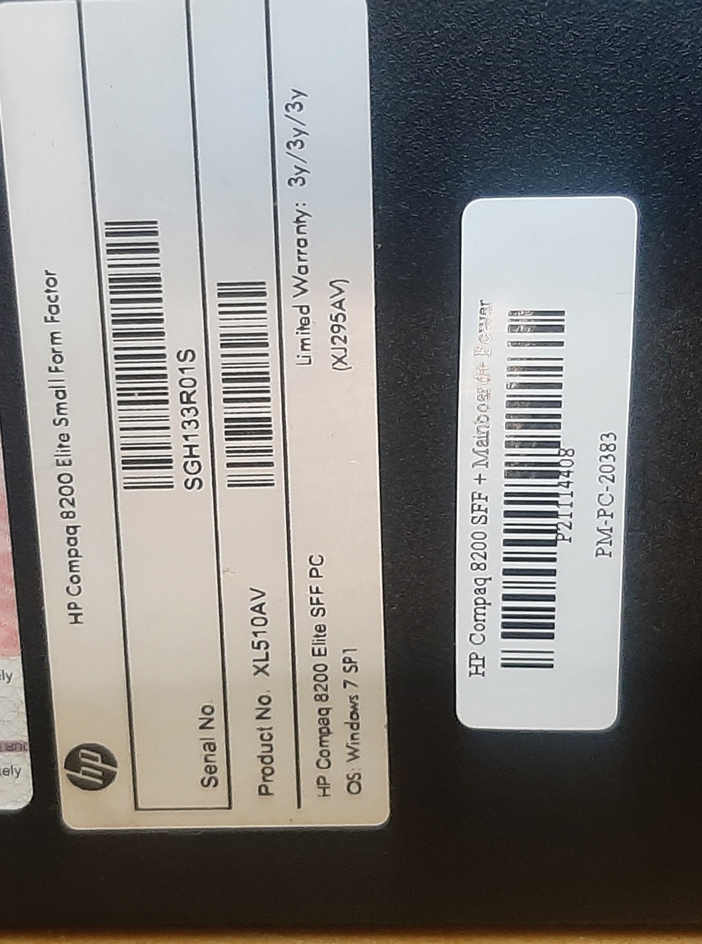 พีซีมือสอง HP Compaq 8200 SFF (i7-2600 Ram8GB HDD500GB) ประกันร้าน 1 เดือน