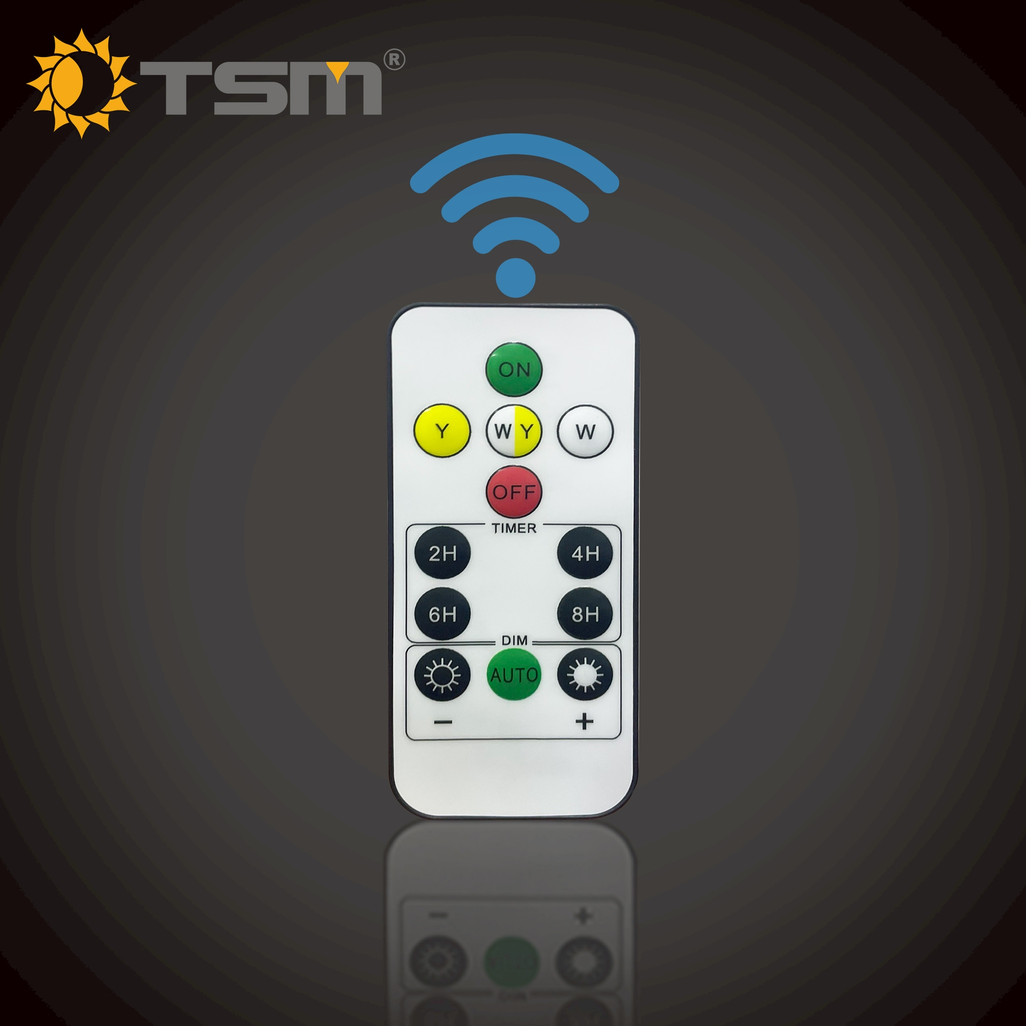 โคมไฟหัวเสา solar light 3 แสงในตัว รุ่น TSM-D41 ควาบคุมการใช้งานด้วยรีโมท ทรงสวยงาม ขนาดใหญ่