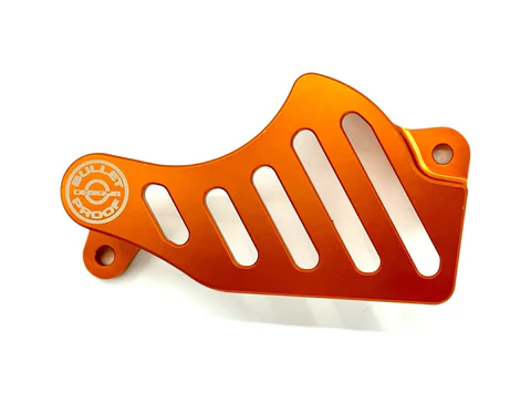Bullet Proof Designs Rear Brake Caliper Guard Orange - KTM/HUSKY/GASGAS/BETA/SHERCO