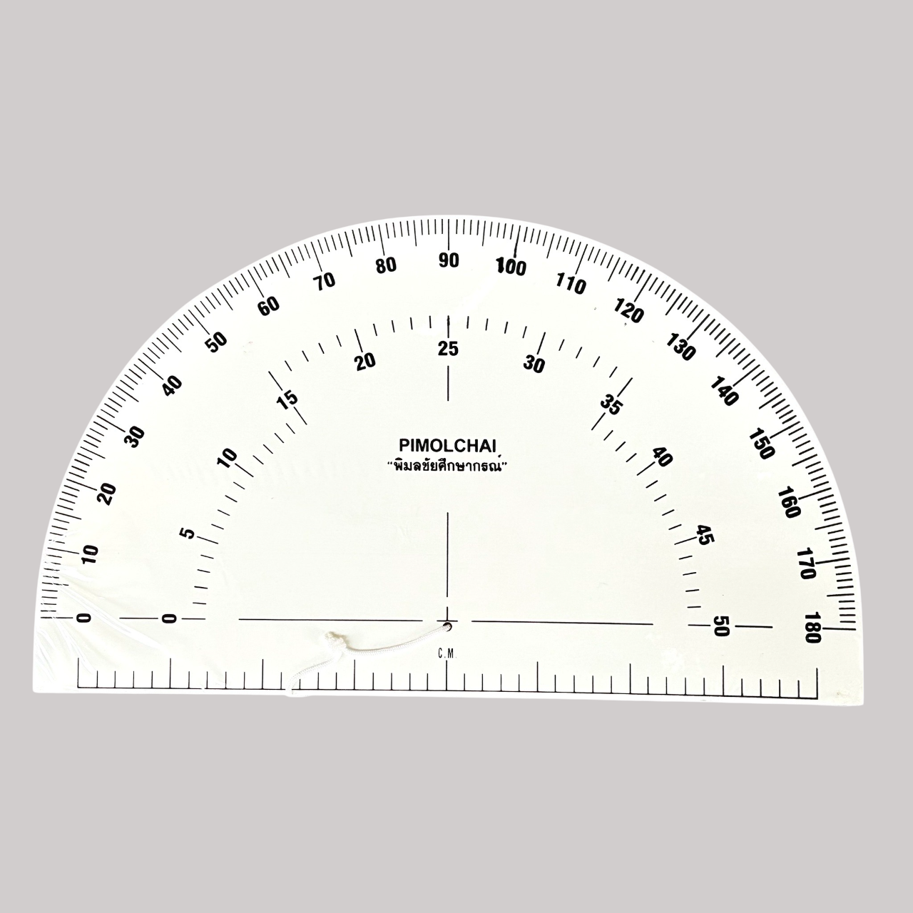 ไม้ครึ่งวงกลมยักษ์ แบบขาวทึบ