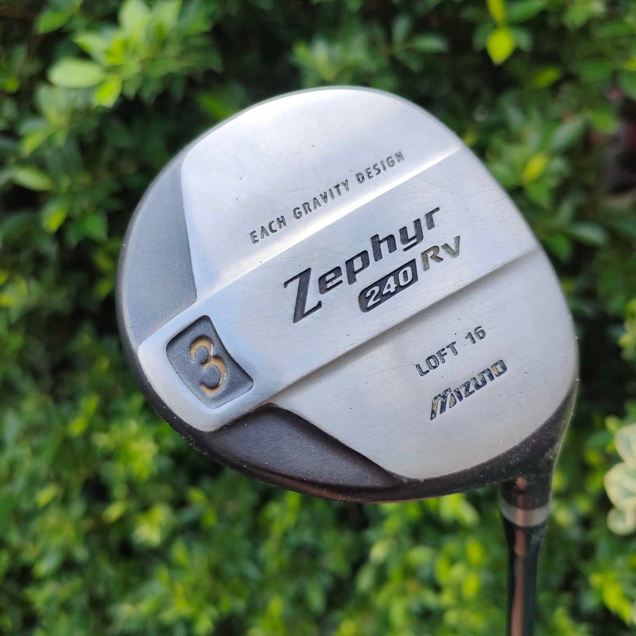 FW3 MIZUNO ZEPHYR 240 RV องศา 16 ก้าน TECHNO FLEX SR พรีเมี่ยมจากญี่ปุ่น หัวแบนๆ ก้านของดี!! ไม้กอล์ฟมือสอง ของแท้ BY NakaraLuxurious