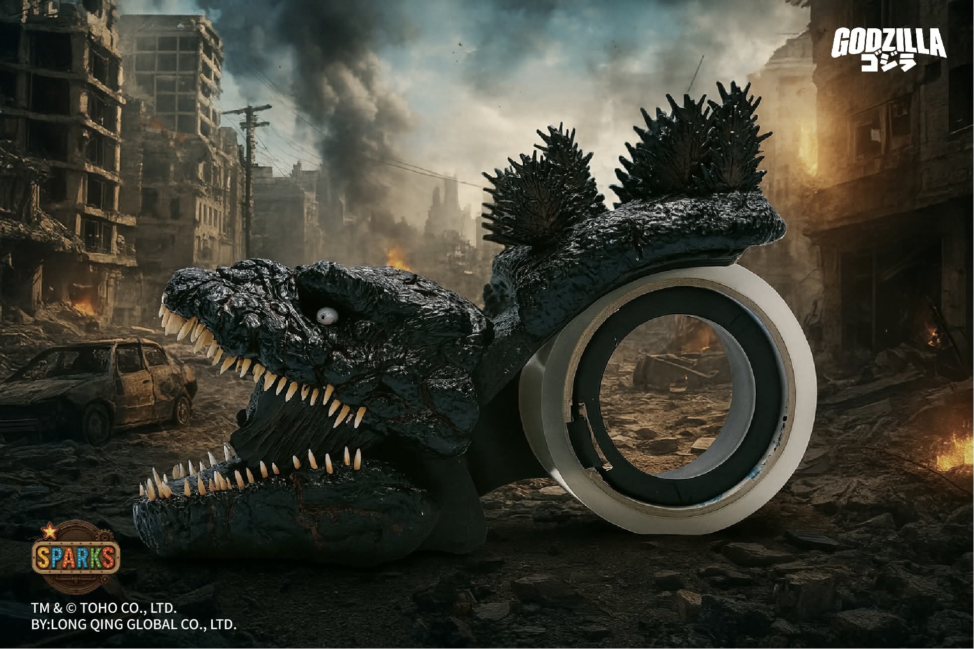 [สั่งจอง]SPARKS GZ-TAPE-2016-25-001 : Licensed Godzilla 2016 Tape Dispenser