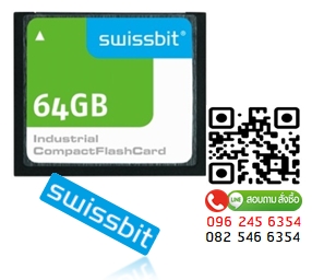 SWISSBIT, SFCF064GH1AF4TO-I-QT-527-STD, 64GB ,Industrial Compact Flash Card,CF Card, C-500 ,SLC, - 40 C to + 85 C