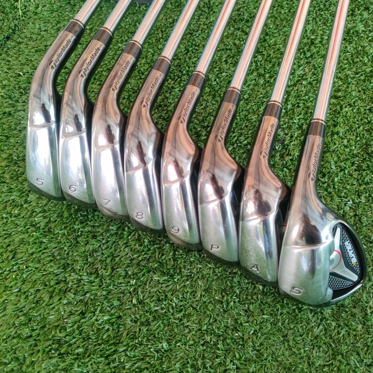 🏌️ ชุดเหล็ก TAYLORMADE BURNER มีเหล็ก 5-9 เเละ PW AW SW ก้าน N.S.PRO 950 GH FLEX S สภาพสวยเดิมๆ ไม้กอล์ฟมือสอง ของแท้ BY NakaraLuxurious