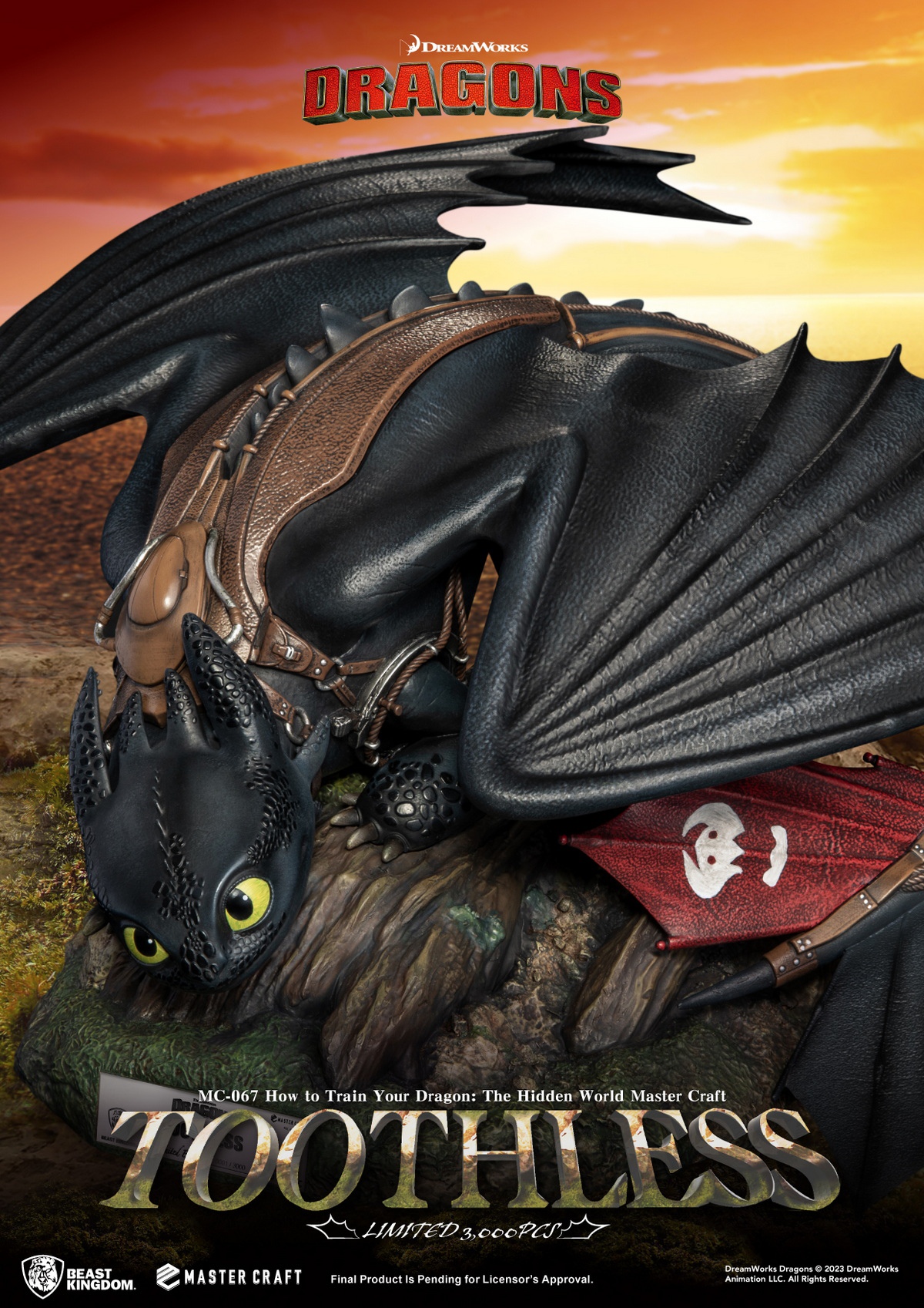 [สั่งจอง]Beast Kingdom MC-067 : How to Train Your Dragon : The Hidden World - Toothless (Master Craft)
