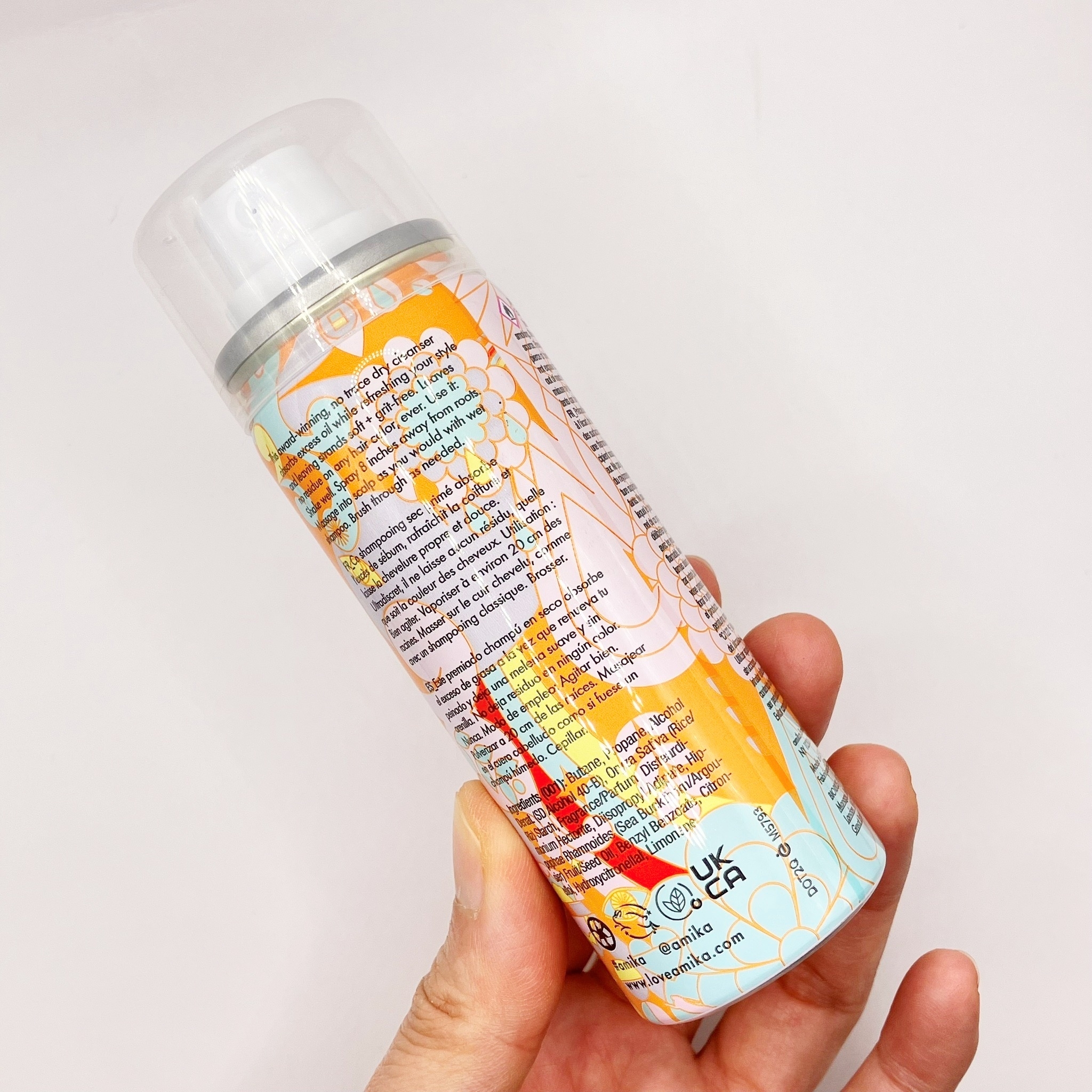 Amika Perk Up Talc-Free Dry Shampoo 44ml ดรายแชมพูที่ปราศจากทัลคัม ดูดซับน้ำมัน ลดกลิ่น