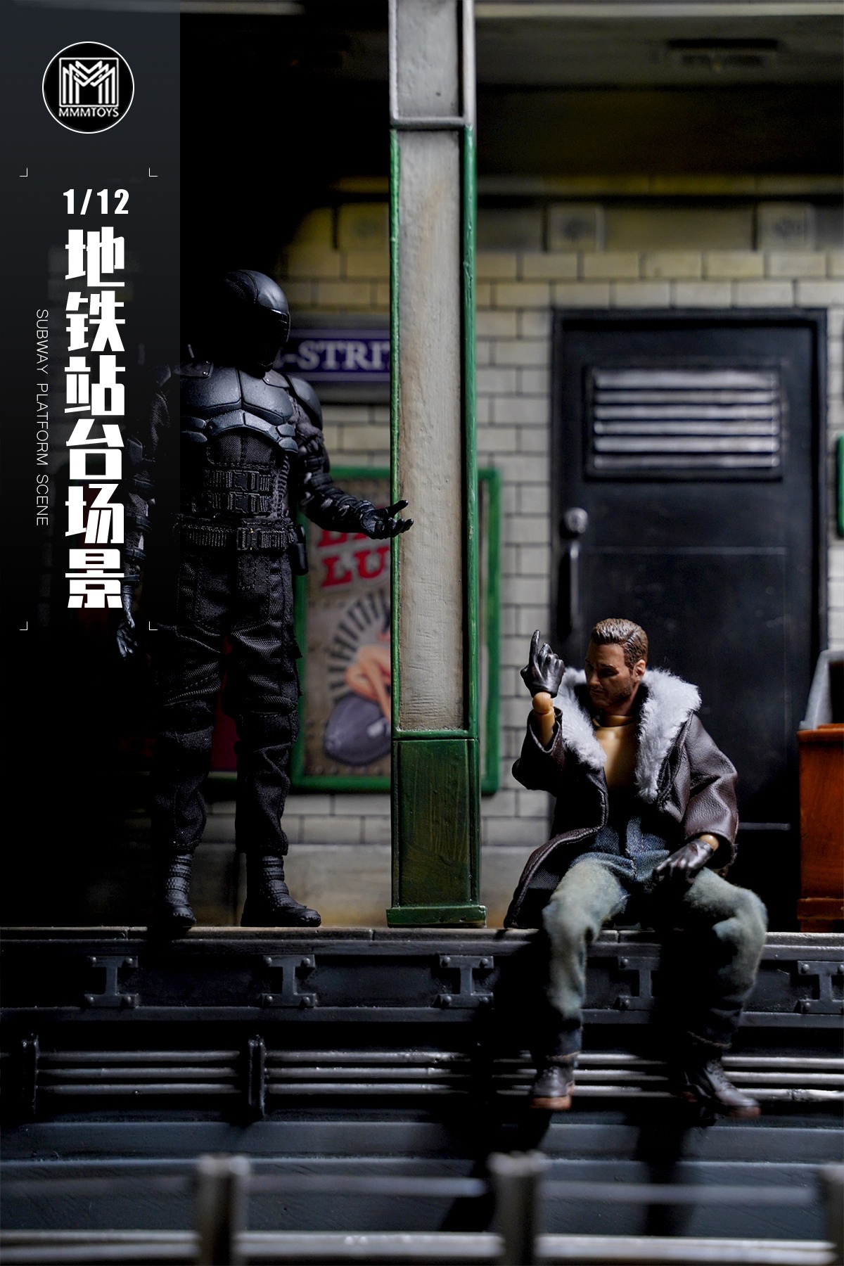 [สั่งจอง]mmmtoys M2312 1/12 : Subway Platform Scene