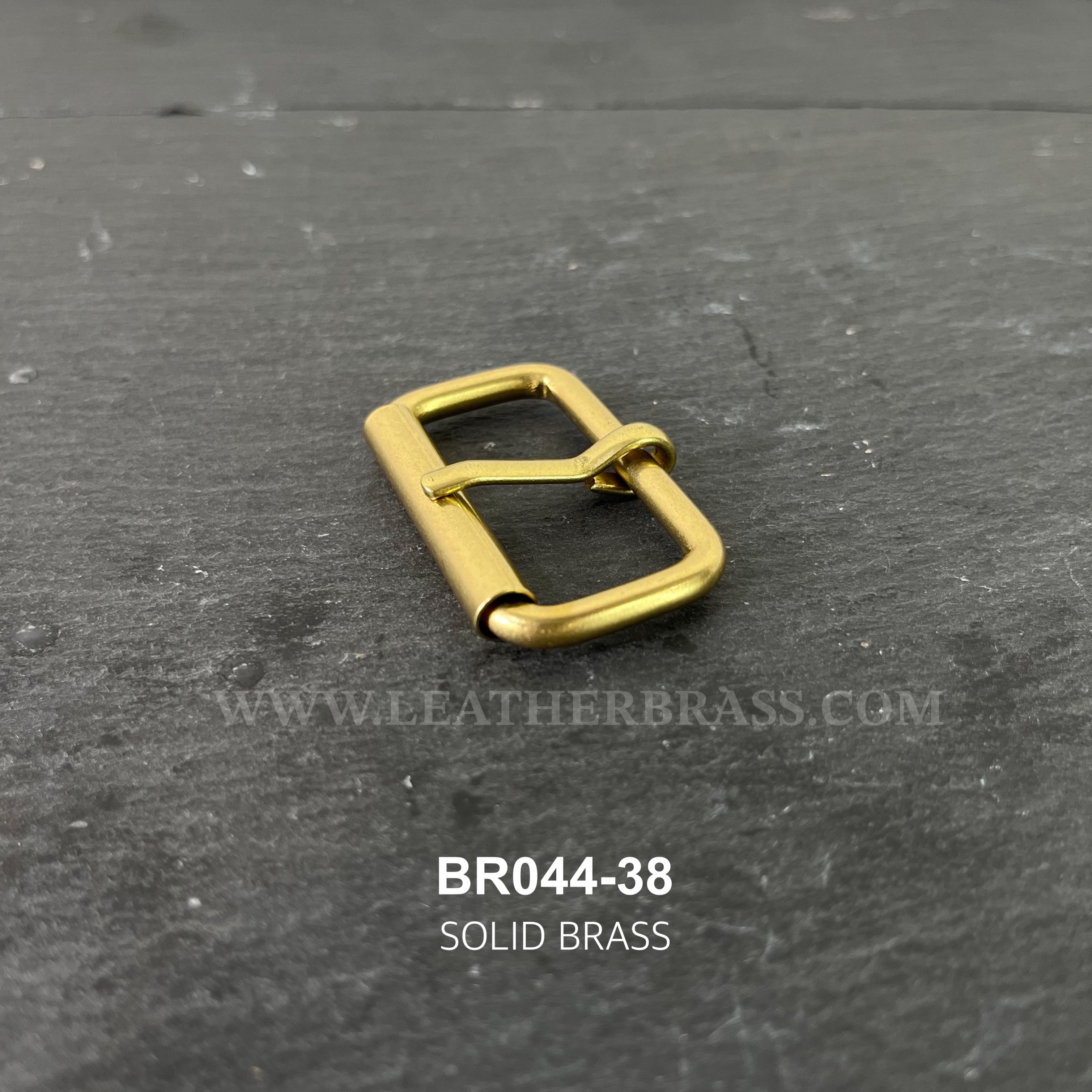 BR044 หัวเข็มขัด roller buckle อะไหล่ทองเหลืองแท้ อุปกรณ์งานหนัง **ราคาต่อชิ้น**
