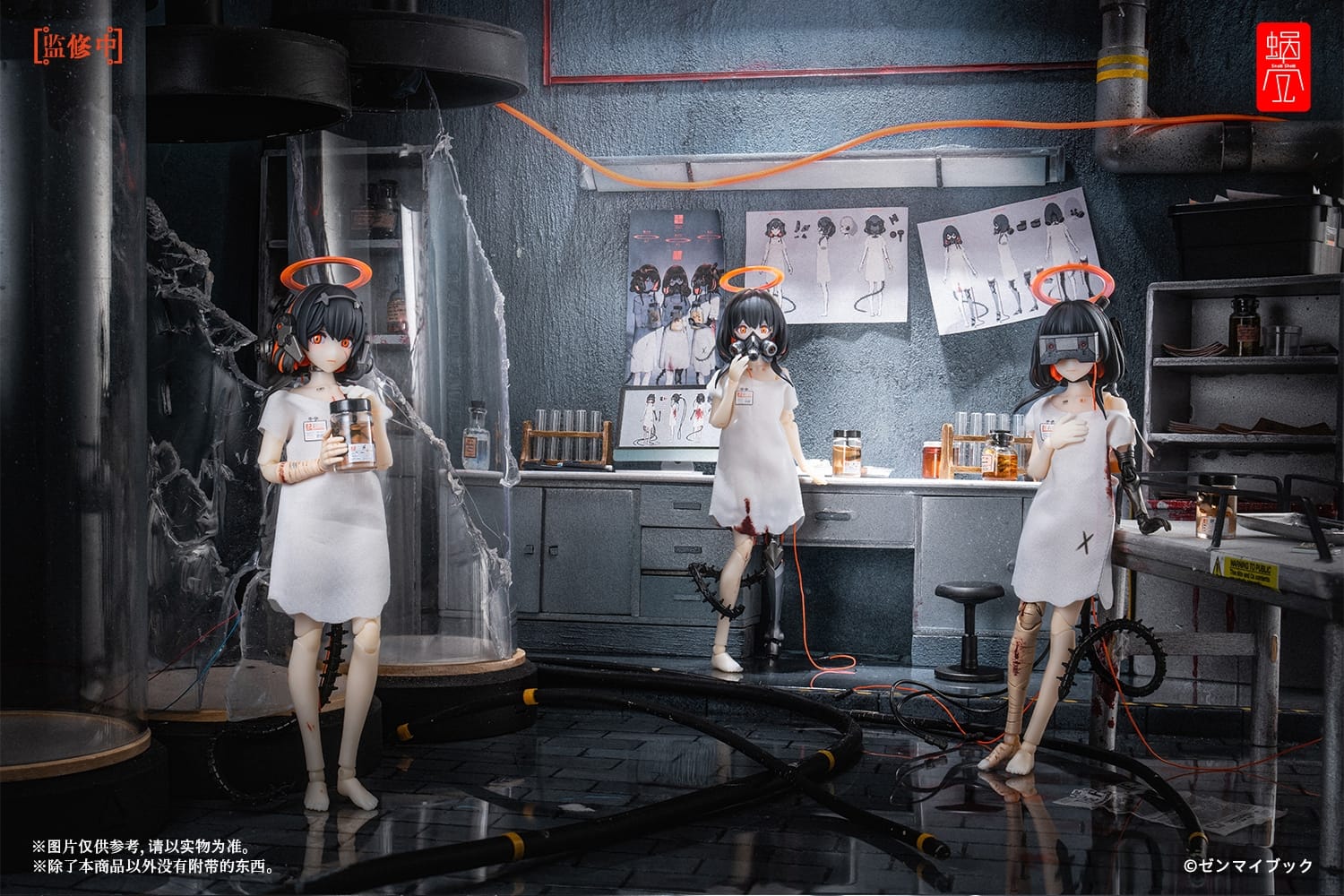 [พร้อมส่ง] "Snail Shell 1/12 : Three Wise Monkeys (SET3ตัว) 01 : Mizaru/02 : Kikazaru/03 : Iwazaru