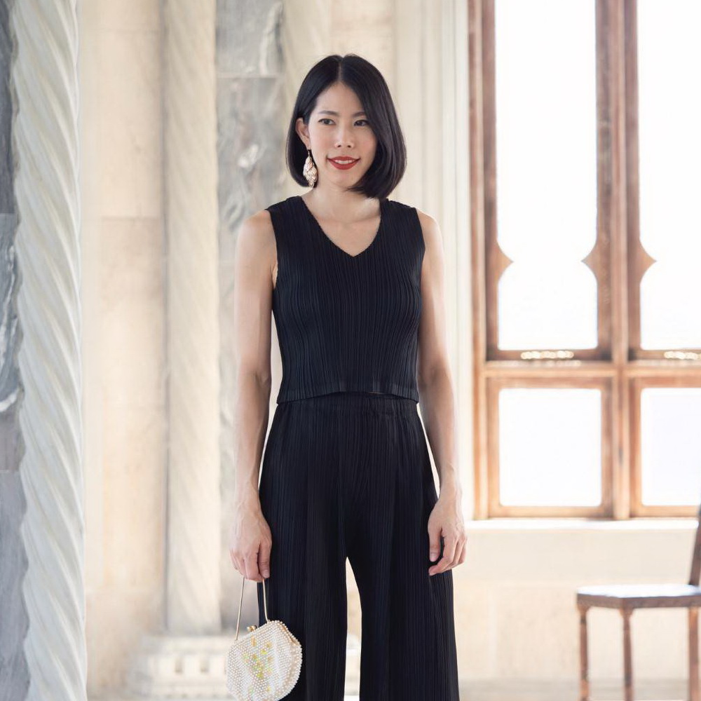 ยาว 16.5นิ้ว 2MUAY BASIC รุ่น GJO7739 SLEEVELESS V NECK CROP PLEATED TOP เสื้ออัดพลีทงานคุณภาพ เสื้อครอป 13สี FREE SIZE