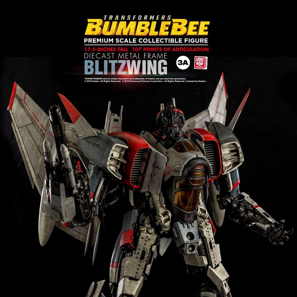 [สั่งจอง]Hasbro x 3 a: 17.5 " blitzwing transformers bumblebee ระดับพรีเมี่ยมสเกลสำหรับหุ่นสะสม