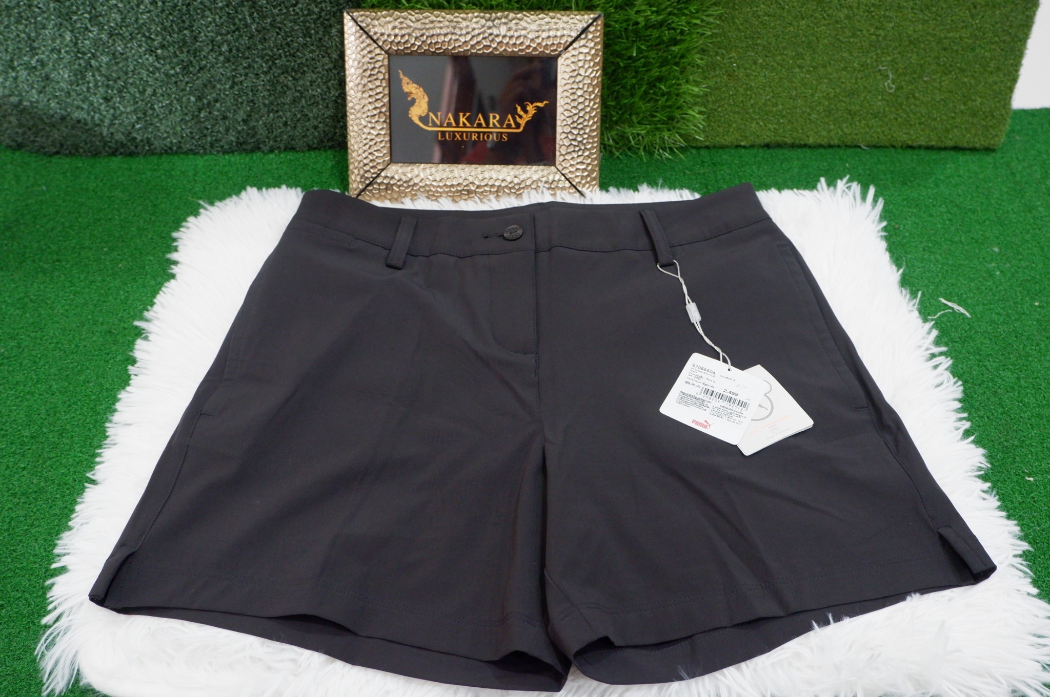 กางเกงกอล์ฟผู้หญิงขาสั้น สีดำ Pant Lady Puma/2499