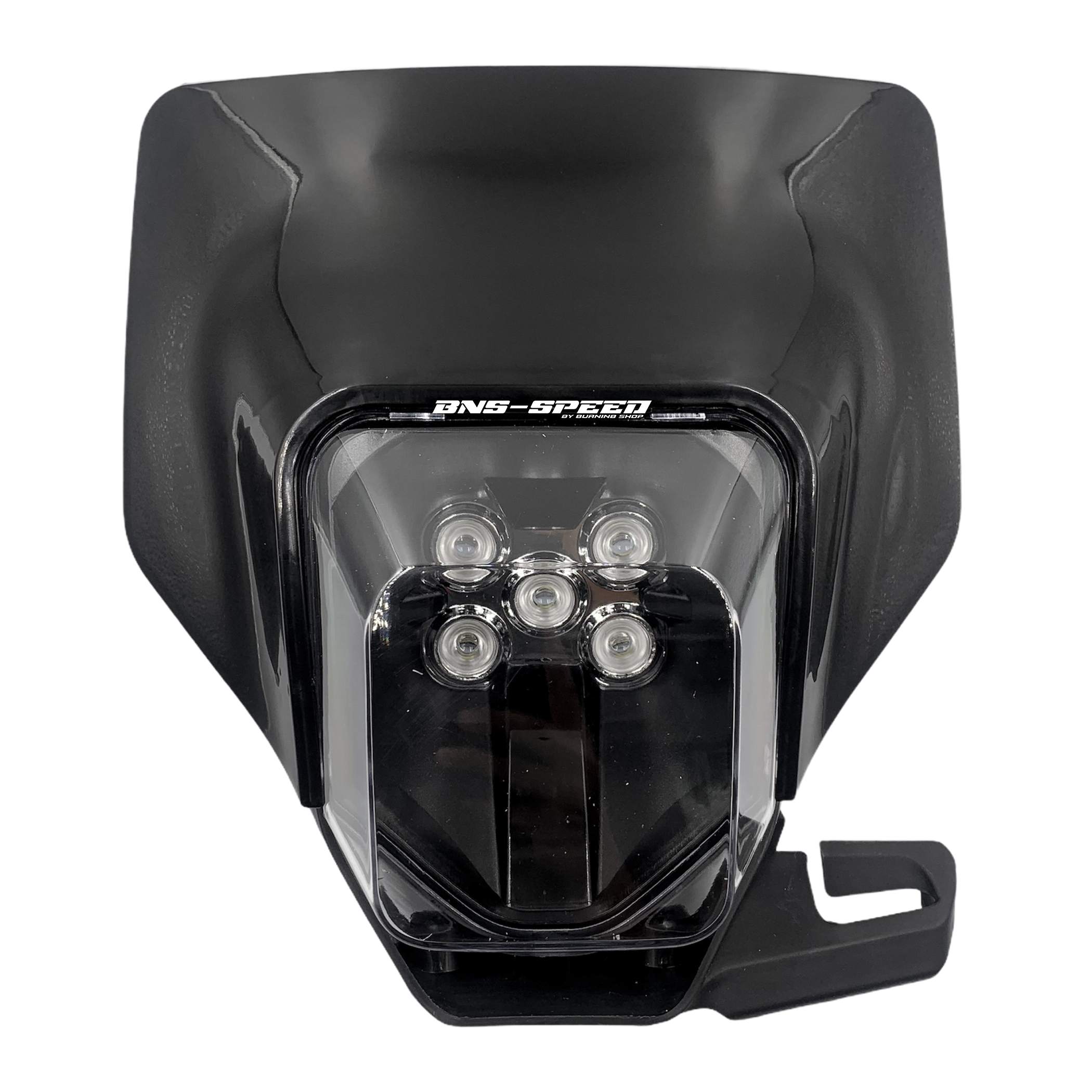 หน้ากากแต่งทรง Husky ไฟ LED - สีดำ