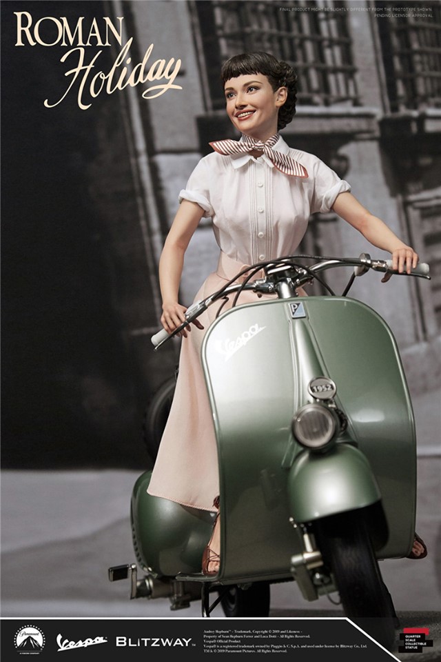 [สั่งจอง]Blitzway BW-NS 20401 Princess Ann & 1951 Vespa 125. 1/4 Scale Statue