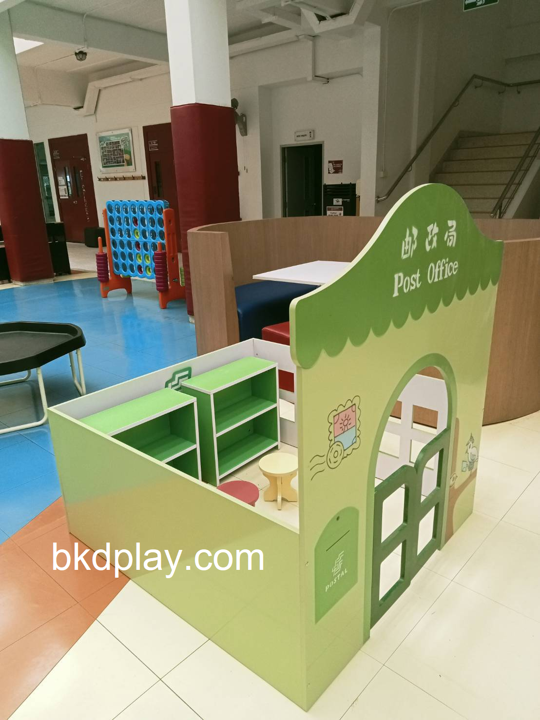 มุมไปรษณีย์สมมุติ ,บ้านของเล่น, บ้านเด็ก , ของเล่นเด็ก มุมเด็ก kid zone มุมเด็กจำลอง Kids Zone