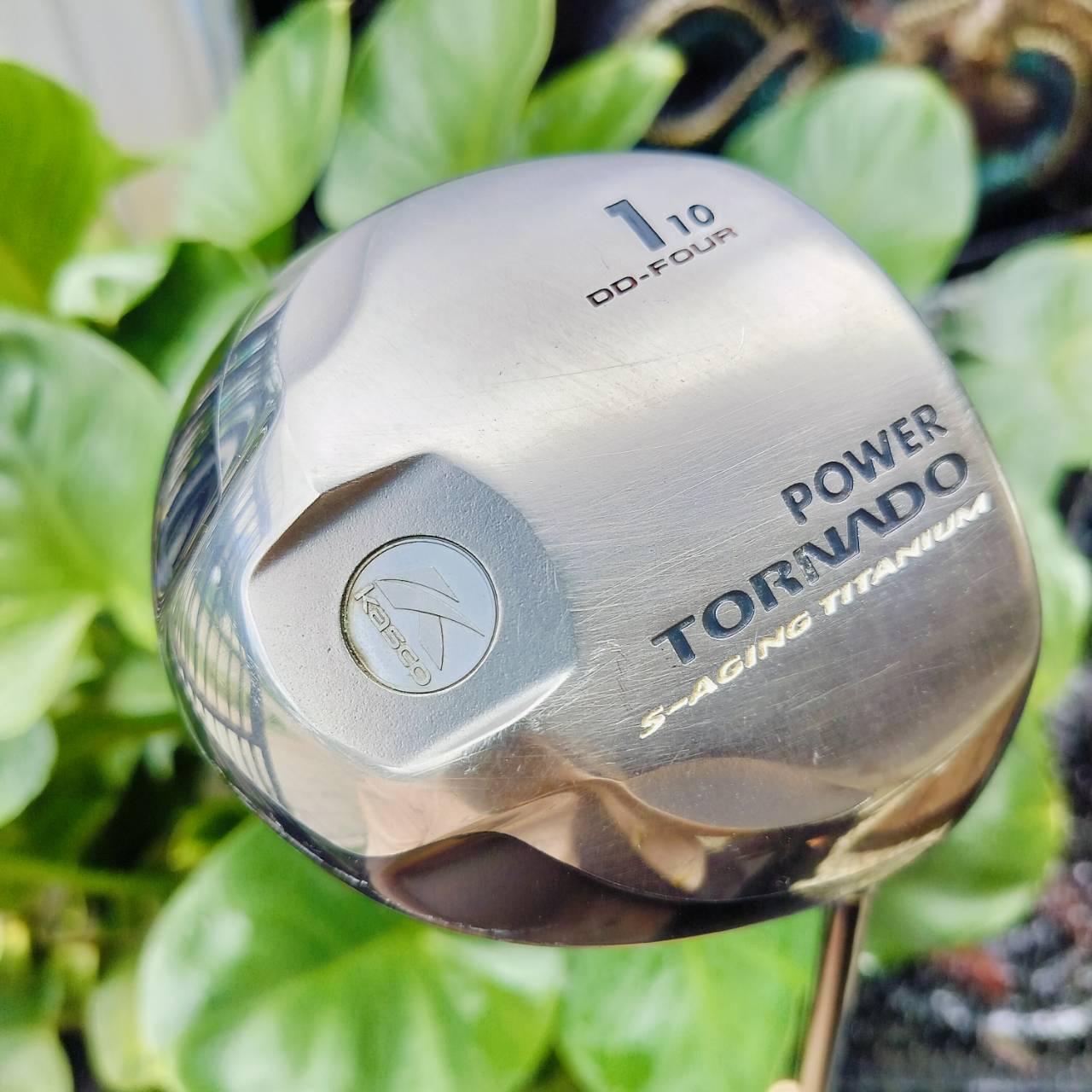 Driver KASCO POWER TORNADO รุ่น DD-FOUR S-AGING TITANIUM หน้าเด้งตีไกลมากๆค่ะ พรีเมี่ยมญี่ปุ่น ไม้กอล์ฟพรีเมี่ยมมือสอง ของแท้ By NakaraLuxurious