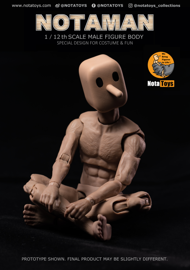 [สั่งจอง] Notatoys 1/12 : NOTAMAN Male Figure Body