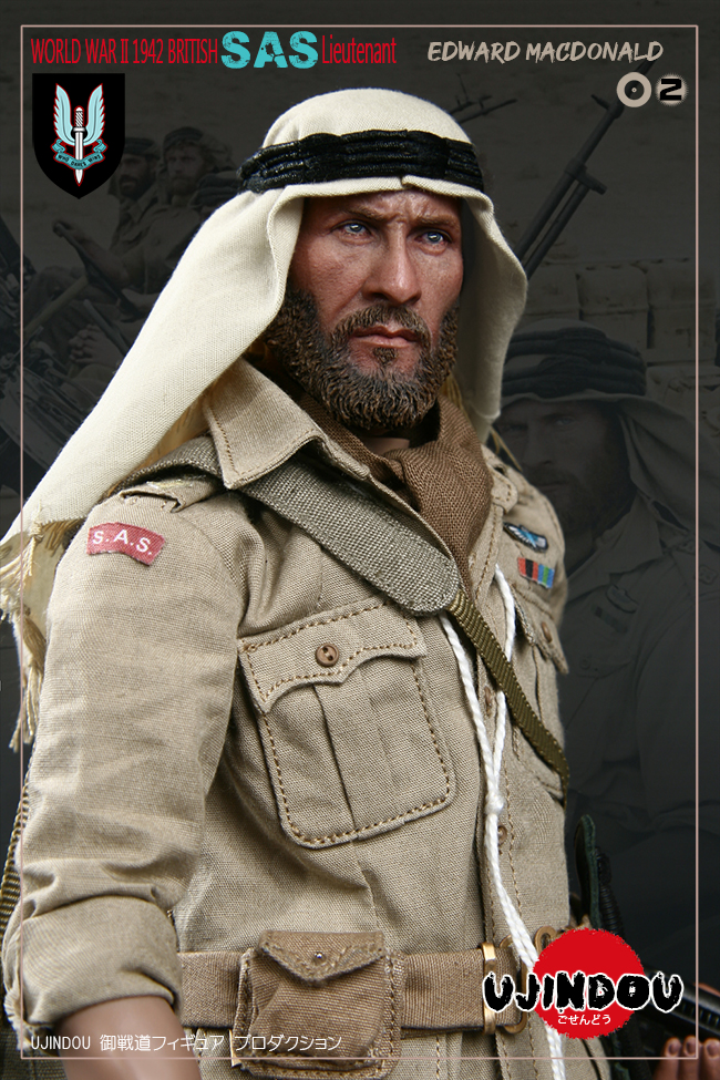 [สั่งจอง]UJINDOU U9002 1/6 WWII BRITISH SAS LIEUTENANT EDWARD MACDONALD 1942
