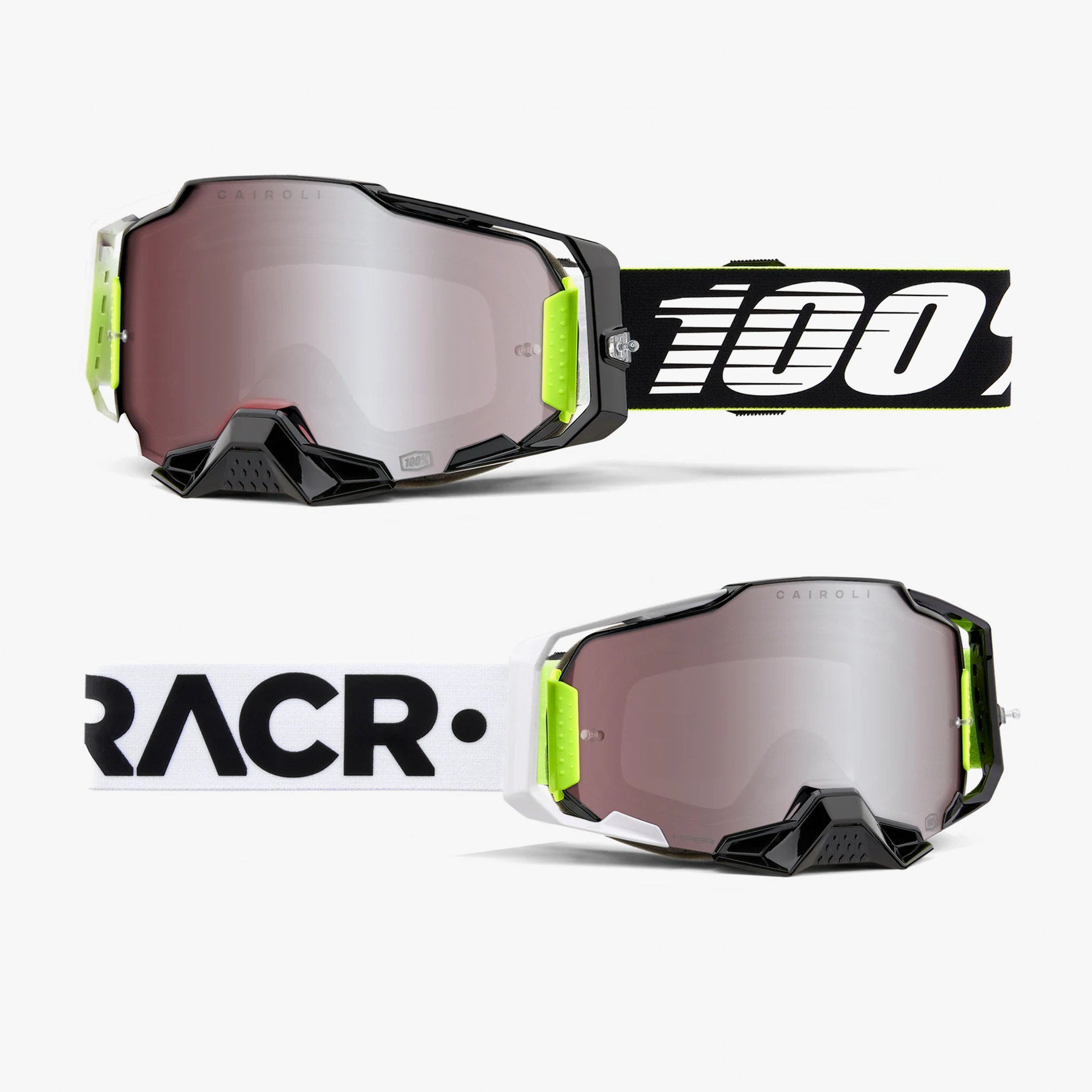 แว่น 100% ARMEGA HiPER Lens - RACR Silver Mirror