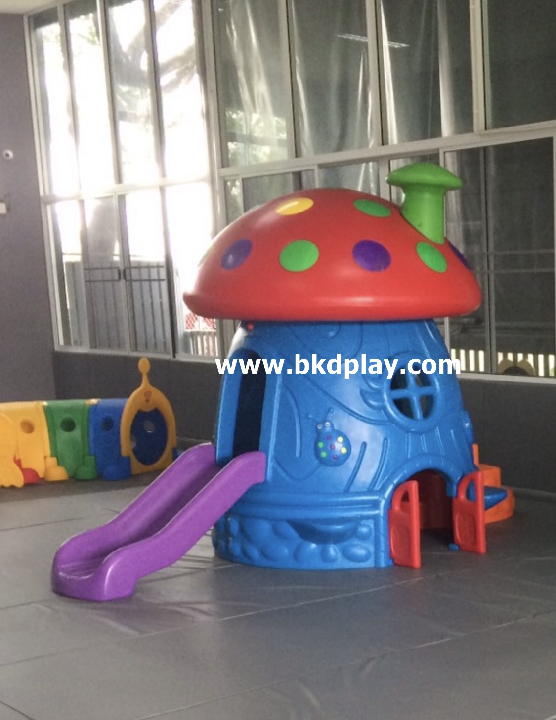 บ้านเห็ดหลังคาแดง ,บ้านสไลเดอร์ของเล่น,ของเล่น เครื่องเล่นสนามกลางแจ้ง ในร่ม มุมเด็ก Kid Zone พร้อมส่ง