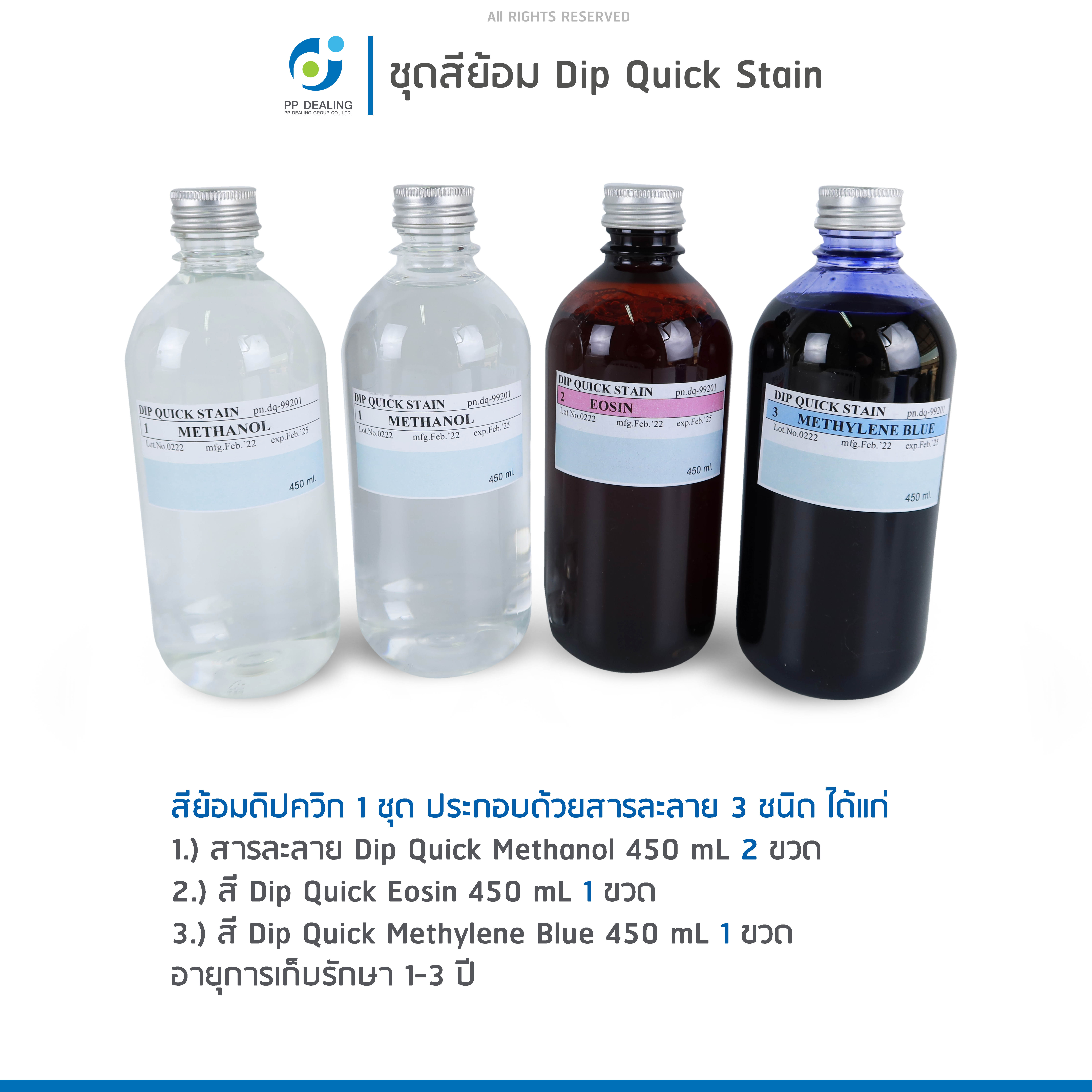 ชุดสีย้อม Dip Quick Stain Set (4x450ml)
