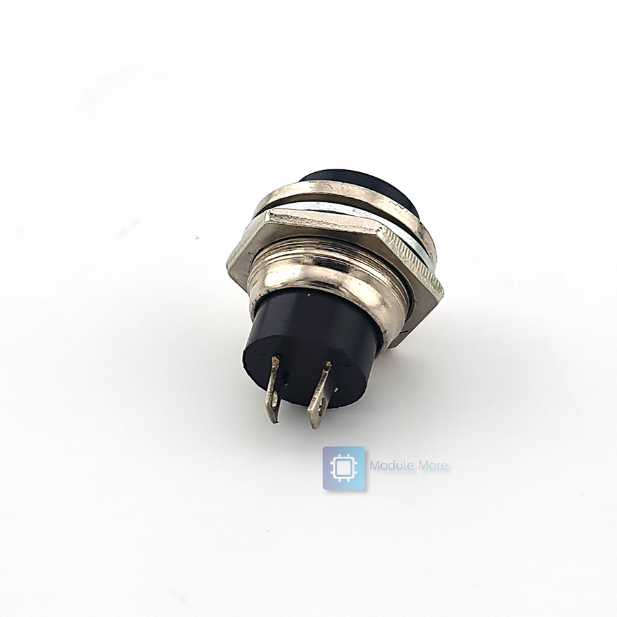 สวิตซ์ ปุ่มกด DS-212 กดติด-ปล่อยดับ Switch 16mm round non-locking self-reset push button
