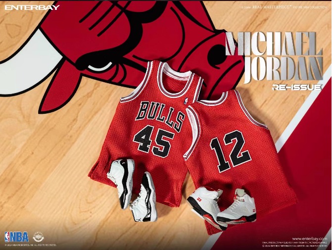 [สั่งจอง]ENTERBAY EB 1/6 RM-1053 : REAL MASTERPIECE NBA COLLECTION: MICHAEL JORDAN I’M BACK #45 RE-ISSUE LIMITED EDITION