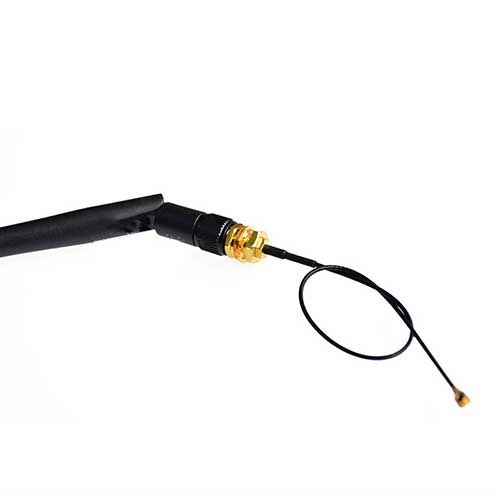 2.4G WIFI module with IPEX to SMA female external antenna adapter, with SMA male antenna