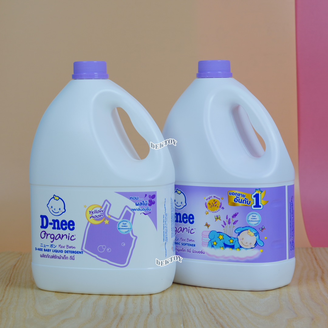 ดีนี่ซักผ้า2800 มล.+ปรับผ้านุ่ม2800มล. สีม่วง