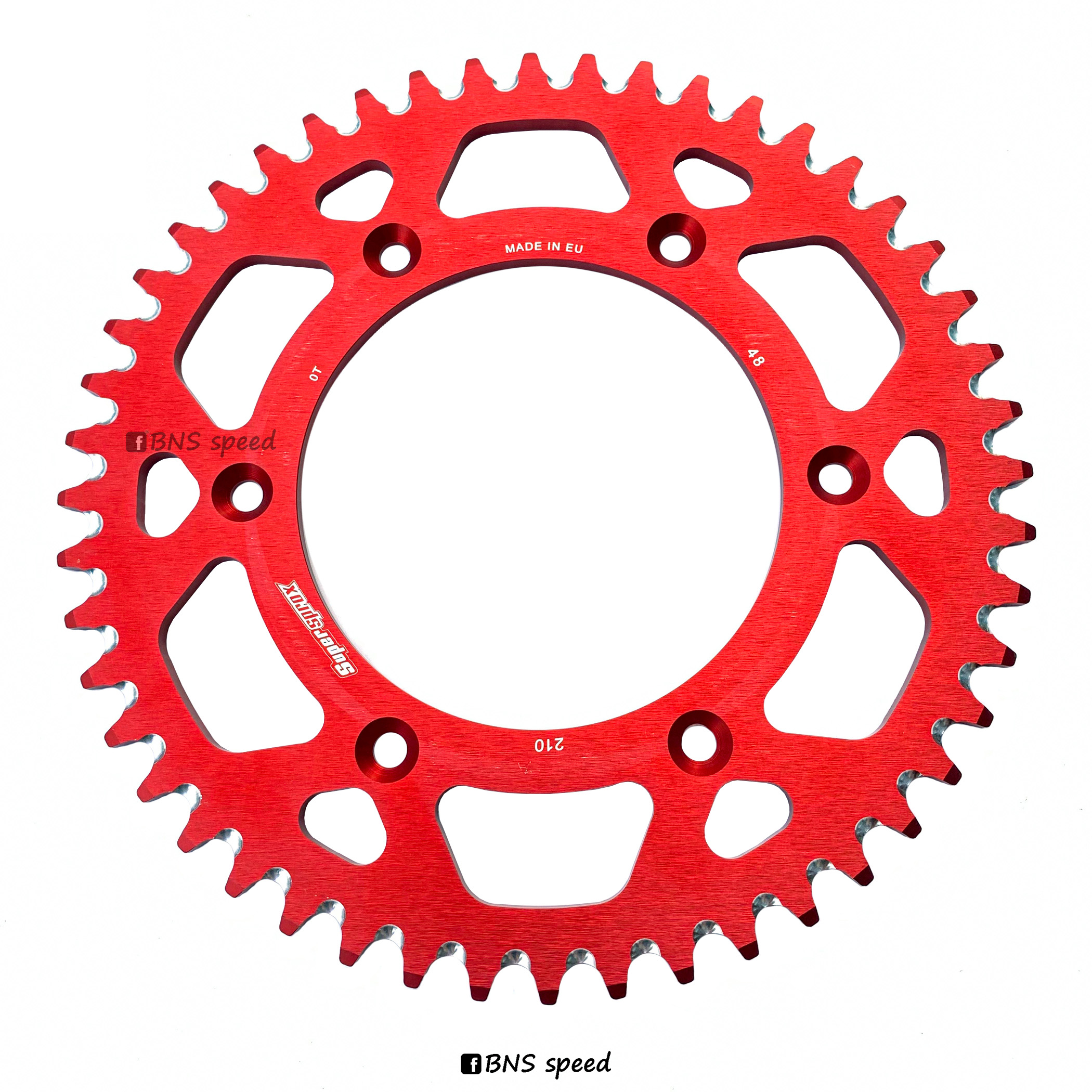 สเตอร์หลัง Supersprox Honda CR/CRF125-450 48T สีแดง