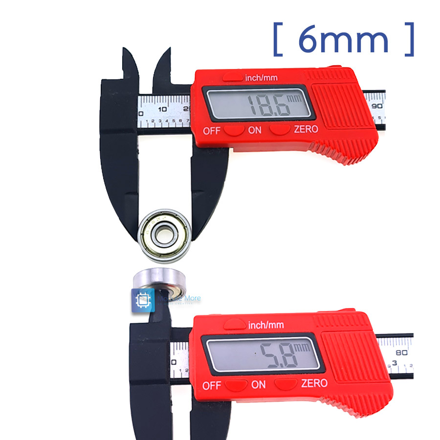 แบร์ริ่งสำหรับเพลาล้อหุ่นยนต์ 5mm/6mm/8mm Bearing for robot wheel