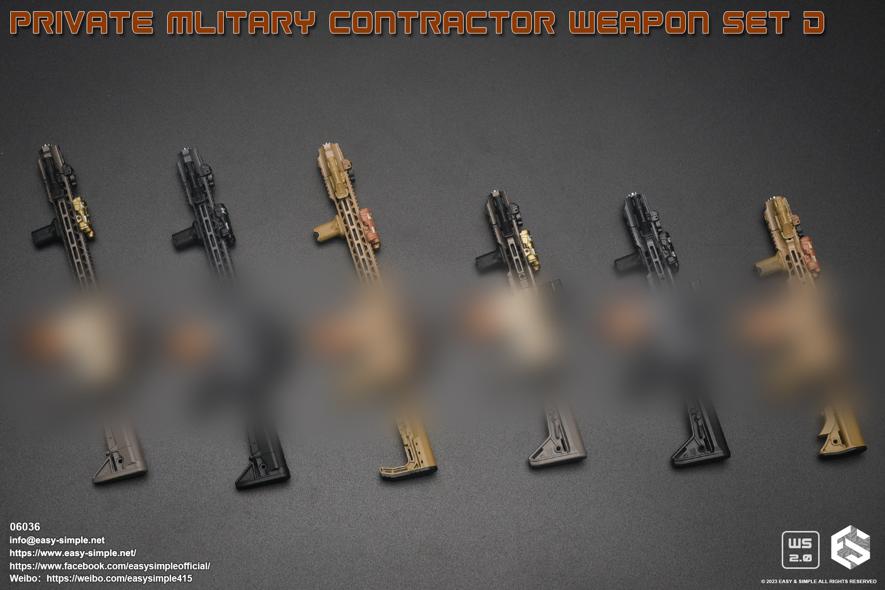 [สั่งจอง]Easy&Simple 1/6 : Private Mlitary Contractor Weapon Set D
