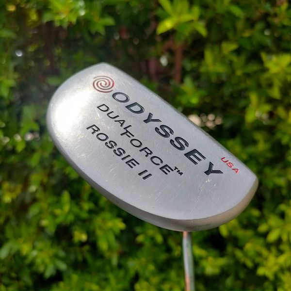 PUTTER ODYSSEY DUAL FORCE ROSSIE II ความยาว 34 นิ้ว สภาพสวยเดิมๆ ** ตรงคอPUTTER มีสนิมขึ้นเล็กน้อย ** ไม้กอล์ฟมือสอง ของแท้ BY NakaraLuxurious