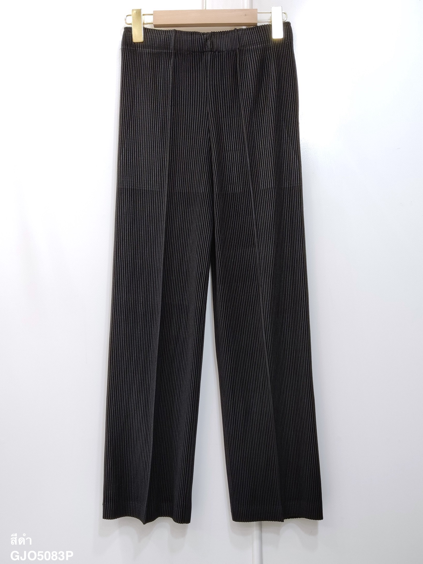 ปรับราคาลง20%!! ยาว 36 นิ้ว 2MUAY รุ่น GJO5083P กางเกงพลีทคุณภาพ THICK STRAIGHT PLEATED PANTS 6 สี FREE SIZE