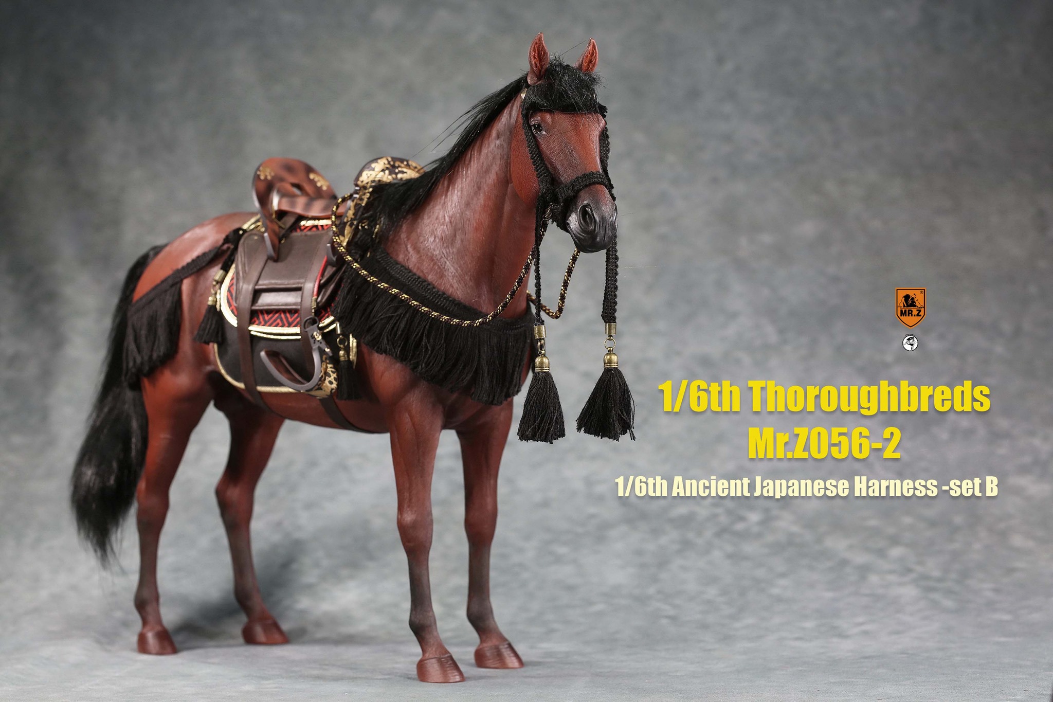 [สั่งจอง]MR.Z MRZ056 1/6 animal model No.56 : Thoroughbreds （all 5 colours） MR.Z 1/6 : Ancient Japanese Harness Set