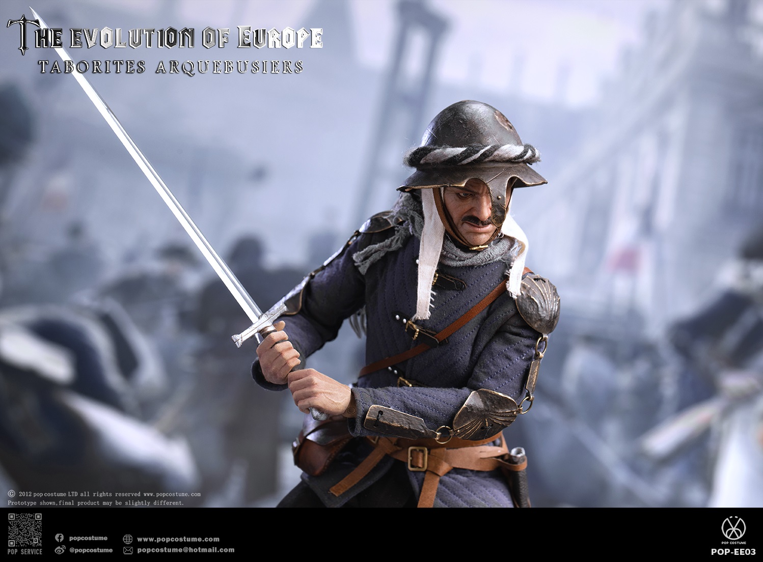 [สั่งจอง] POP COSTUME POP-EE03 1/6 : The Evolution of Europe Taborites Hussite Wars 1420 Arquebusiers