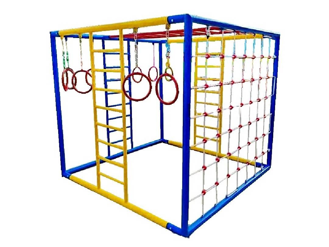 ชุดลูกเต๋า ปีนป่ายรวมA พร้อมบาร์โหน บาร์ไต่ ปีนป่ายเชือก เครื่องเล่นสนามเหล็ก เครื่องเล่นสนามกลางแจ้ง OutdoorPlayground