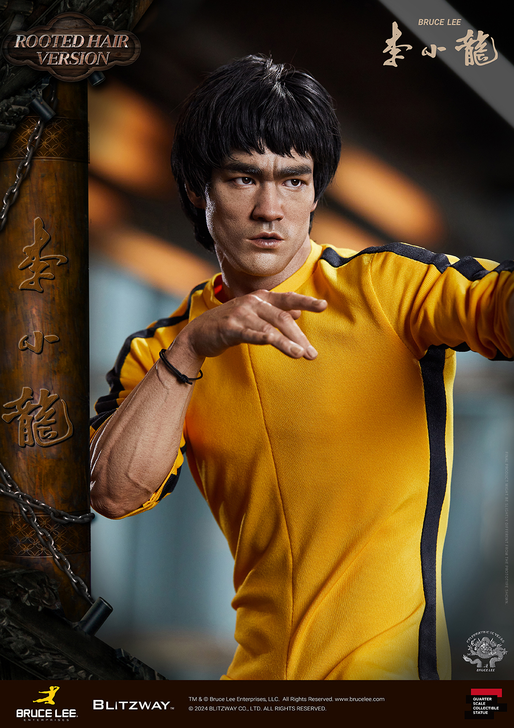 [สั่งจอง] Blitzway BW-SS-22401 1/4 : Bruce Lee Tribute 50th Anniversary Grafted Hair Version