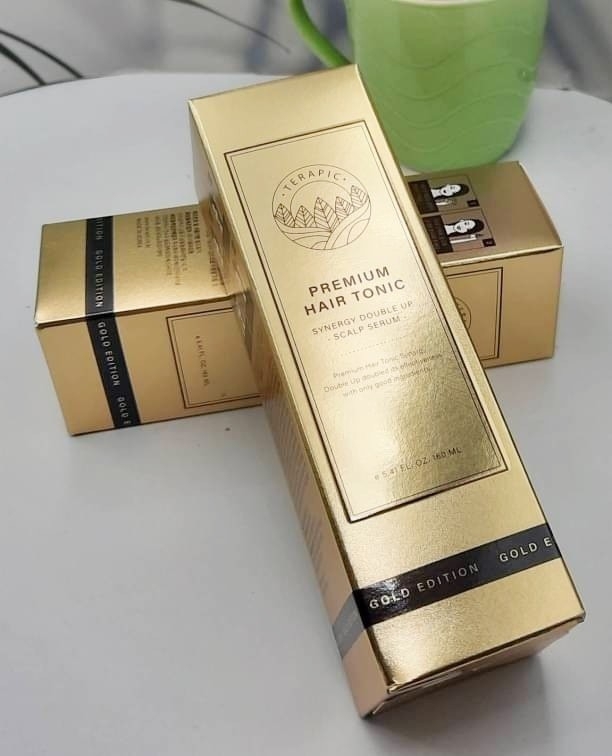Terapic Premium Hair Tonic Synergy Double Up Scalp Serum 160ml กล่องทอง บำรุงผม