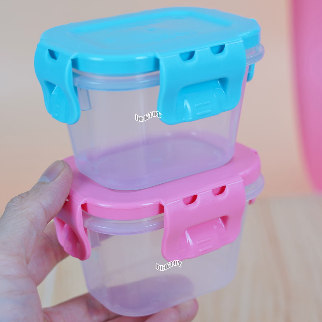 NANNY แนนนี่ กล่องเก็บอาหารNannyฝาปิดสูญญากาศ 4 ใบ ขนาด5ออนซ์ S5-170/C