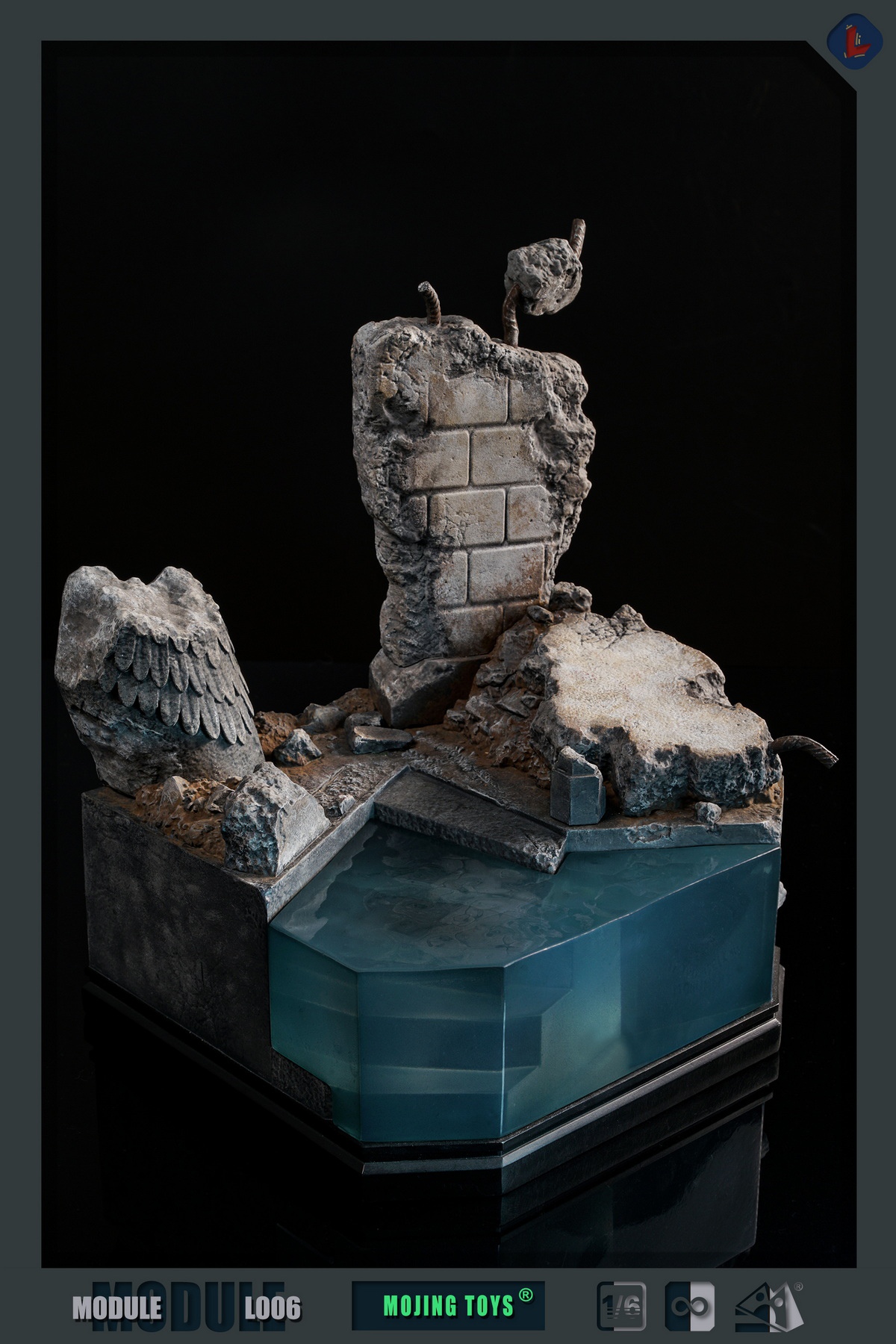 [สั่งจอง] mOjingToys Module series L006 1/6 : BVS Kryptonite Ruins DIORAMA BASE