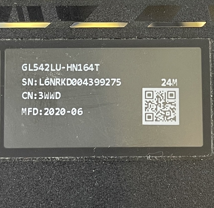 ASUS KEYBOARD คีย์บอดโน๊ตบุ๊ค ASUS G531GT G531GV G531GD GL542LU-HN164T