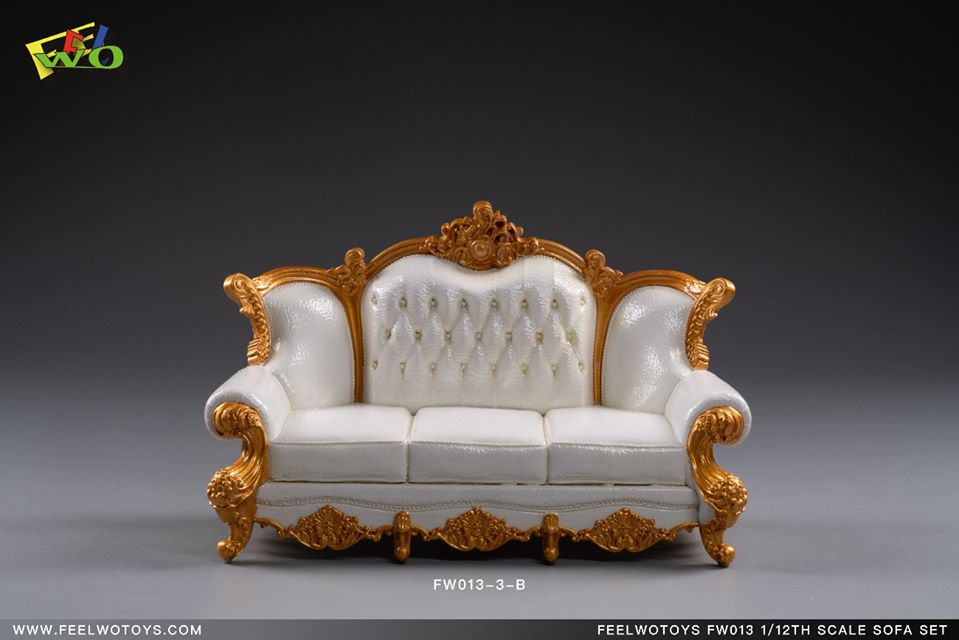 [สั่งจอง]FEELWOTOYS FW013 1/12 Scale Sofa set โซฟาสเกล 1/12 สามสีสามสไตล์