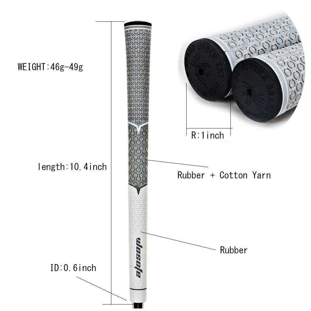 WOSOFE half cord grip TG-1 กริพกึ่งผ้าใบ กันความชื้นได้ดี นิ่ม หนึบ กันลื่น น้ำหนักเบา 45 กรัม ยาว 10.8 นิ้ว