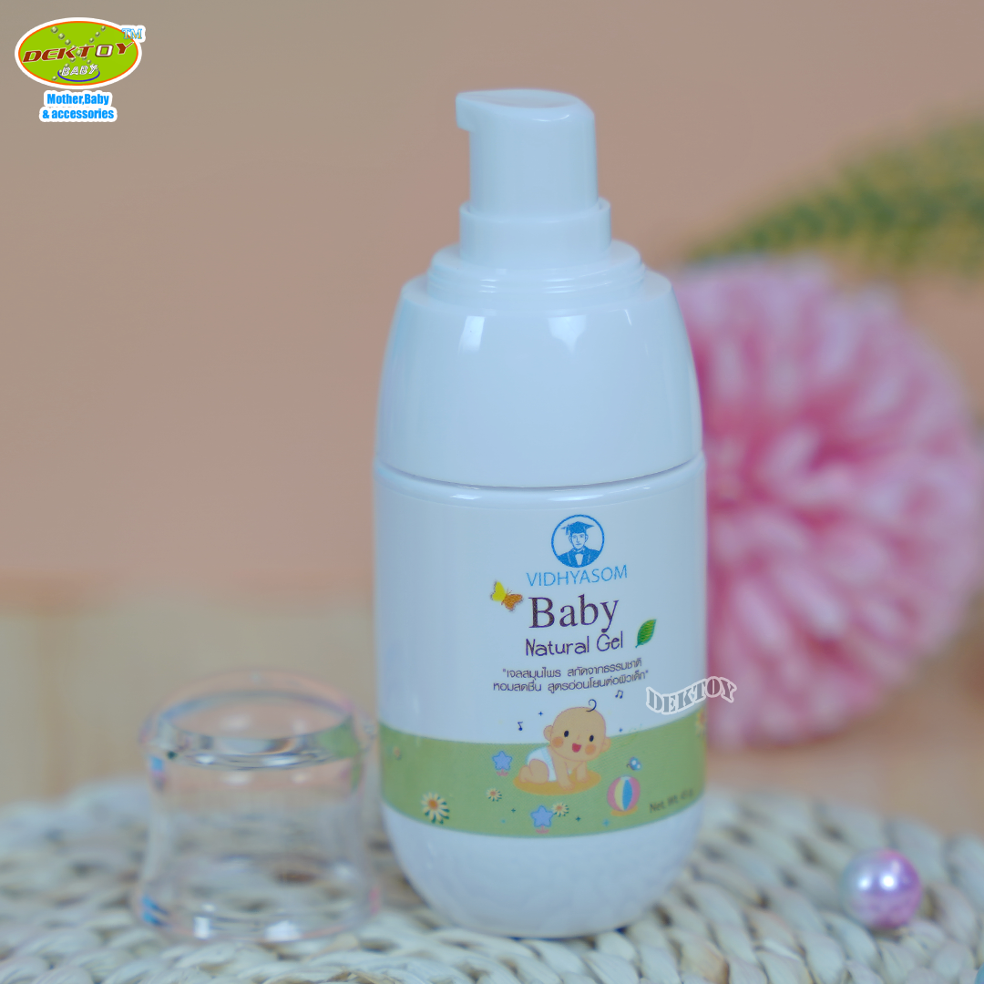 เจลสมุนไพรสูตรเปปเปอร์มิ้น Vidhyasom Baby Natural Gel 45 กรัม