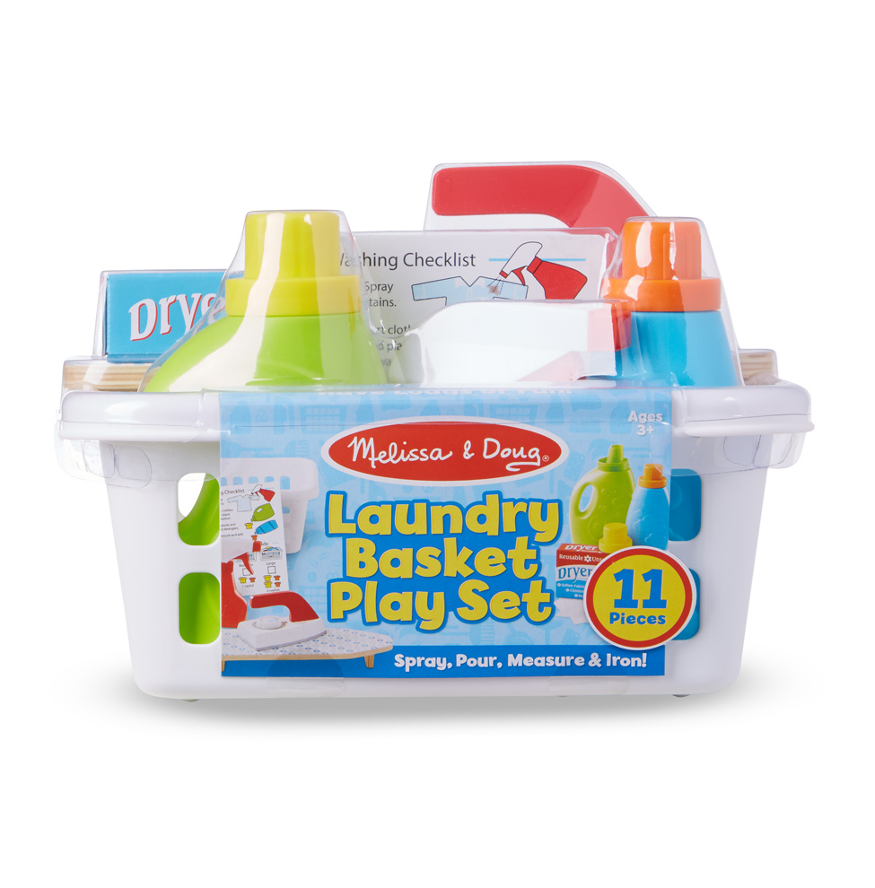 [11 ชิ้น] ชุดอุปกรณ์ซักรีด Melissa & Doug Laundry Basket Play Set รีวิวดีใน Amazon USA มีครบจบด้วยชุดเดียว ทั้งซักและรีด ทนทาน ปลอดภัย