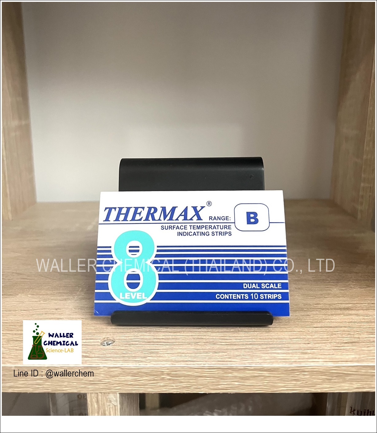 แผ่นวัดอุณหภูมิ Thermax 8 Level Strips Range B (71-110°C)
